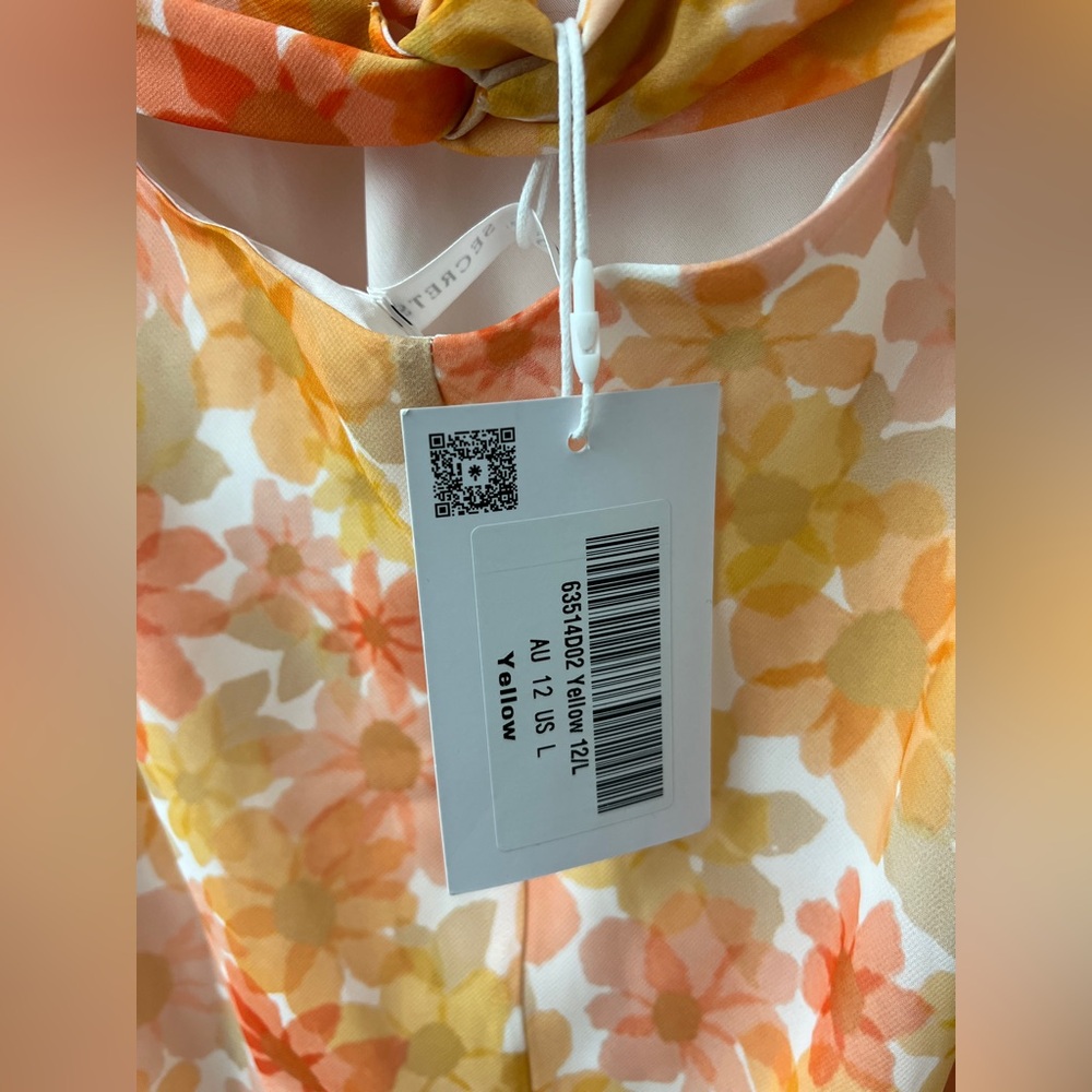NWT Floral Twist Back Maxi Dress size L/12 Australian - Picture 6 of 8